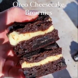 Oreo cheese cake brownie